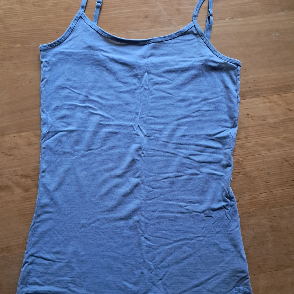 Icebreaker Merino Wool M Light Blue Camisole Tank with Thin Straps